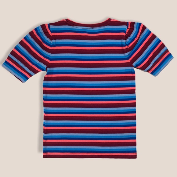 NWT-J.Crew Super Cozy Puff Sleeve Stripe Shirt XS - Picture 4 of 13